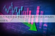 日月光半导体盘中异动 下午盘股价大跌5.05%报9.68美元