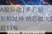 A股异动 | 多名股东拟减持 纳芯微大跌超11%