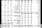 晶科能源：可转债转股价格调整为13.48元/股