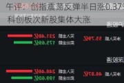 午评：创指震荡反弹半日涨0.37% 科创板次新股集体大涨