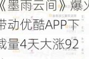 《墨雨云间》爆火带动优酷APP下载量4天大涨92%