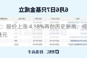 汇聚科技：股价上涨 4.18%再创历史新高，成交额 2632.23 万港元