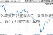 鹏华弘康灵活配置混合C：净值微增至1.3896元，近6个月收益率1.62%