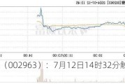 豪尔赛（002963）：7月12日14时32分触及涨停板