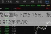 龙运国际下跌5.16%，报0.912美元/股