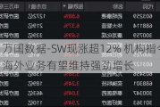 万国数据-SW现涨超12% 机构指今年海外业务有望维持强劲增长