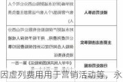 因虚列费用用于营销活动等，永诚财险晋中中支合计被罚30万元