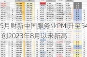 5月财新中国服务业PMI升至54 创2023年8月以来新高