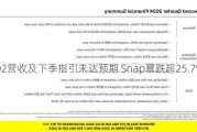 Q2营收及下季指引未达预期 Snap暴跌超25.7%