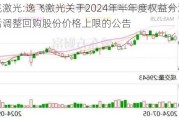 逸飞激光:逸飞激光关于2024年半年度权益分派实施后调整回购股份价格上限的公告