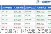 广日股份：拟1亿元—2亿元回购公司股份