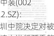 ST中装(002822.SZ)：深圳中院决定对被申请人进行预重整