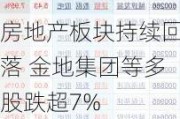 房地产板块持续回落 金地集团等多股跌超7%