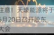 注意！天壕能源将于6月20日召开股东大会