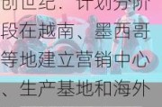 创世纪：计划分阶段在越南、墨西哥等地建立营销中心、生产基地和海外技术服务中心