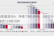 广发利鑫灵活配置混合A：净值下跌0.89%，近6个月收益率-9.17%同类排名1230|1509