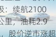 比亚迪DM技术升级：续航2100公里，油耗2.9L，股价逆市涨超5%