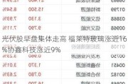 光伏股早盘集体走高 福莱特玻璃涨近16%协鑫科技涨近9%