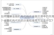 如何理解金融机构代码在金融交易中的作用？金融机构代码的分类和使用方法是什么？