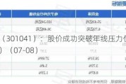 金百泽（301041）：股价成功突破年线压力位-后市看多（涨）（07-08）