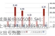 威奥股份(605001.SH)：上半年净利润3039.8万元，同比扭亏为盈