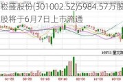 崧盛股份(301002.SZ)5984.57万股限售股将于6月7日上市流通