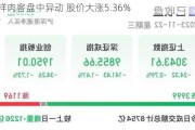 别样肉客盘中异动 股价大涨5.36%