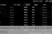 华脉科技(603042.SH)：预计半年度净亏损390万元到470万元