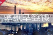 爱博医疗：2023年年度拟每10股转8股派4.90元 股权登记日6月4日