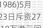 彩客新能源(01986)5月23日斥资27.18万港元回购27.8万股