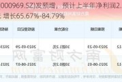 安泰科技(000969.SZ)发预增，预计上半年净利润2.6亿元至2.9亿元 增长65.67%-84.79%