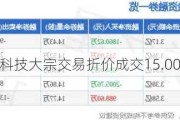 源杰科技大宗交易折价成交15.00万股