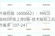 外服控股（600662）：MACD指标DIF线上穿0轴-技术指标上后市看多（07-24）