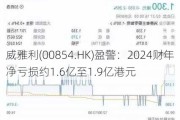 威雅利(00854.HK)盈警：2024财年净亏损约1.6亿至1.9亿港元