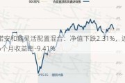 诺安和鑫灵活配置混合：净值下跌2.31%，近6个月收益率-9.41%