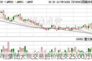 华利集团大宗交易折价成交25.00万股