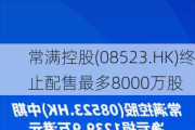 常满控股(08523.HK)终止配售最多8000万股