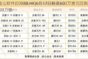 金山软件(03888.HK)6月17日耗资600万港元回购23.98万股