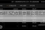 未名医药(002581.SZ)收到参股公司北京科兴分红款项2.15亿元