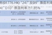 广发证券(01776.HK)“24广发D9”票面利率为1.84%及“24广D10”票面利率为1.85%