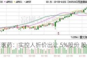 瑞康医药：实控人折价出让 5%股份 股价波动