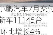 小鹏汽车7月交付新车11145台 环比增长4%