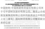 中国铁物:中国铁路物资股份有限公司关于与中国物流股份有限公司、青岛上合控股发展集团有限公司共同投资设立中物流上合（青岛）国际物流有限公司暨关联交易的公告