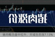 猪肉概念盘中拉升，天域生态涨7.13%