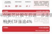 科创板芯片股午后进一步走强，相关ETF涨逾4%