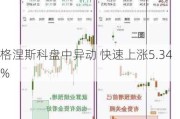 格涅斯科盘中异动 快速上涨5.34%