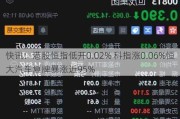 快讯：港股恒指低开0.02% 科指涨0.06%恒大汽车复牌暴涨近95%