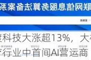 港股异动丨医渡科技大涨超13%，大模型通过算法备案，为中国医疗行业中首间AI营运商