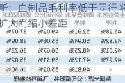 博晖创新：血制品毛利率低于同行 将随采浆规模扩大而缩小差距