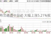 希伦布兰德盘中异动 大幅上涨5.21%报33.50美元